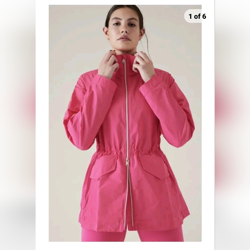 ATHLETA Westerly Jacket Travel Jacket Salvia Barbie Pink Size XLARGE NWT.